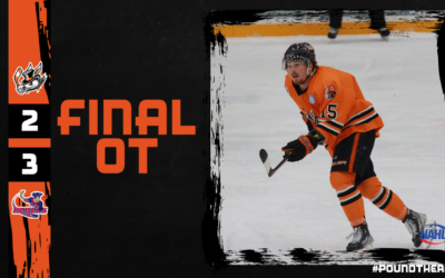 Jr. Hat Tricks Earn a Point in Overtime-Loss to Rebels