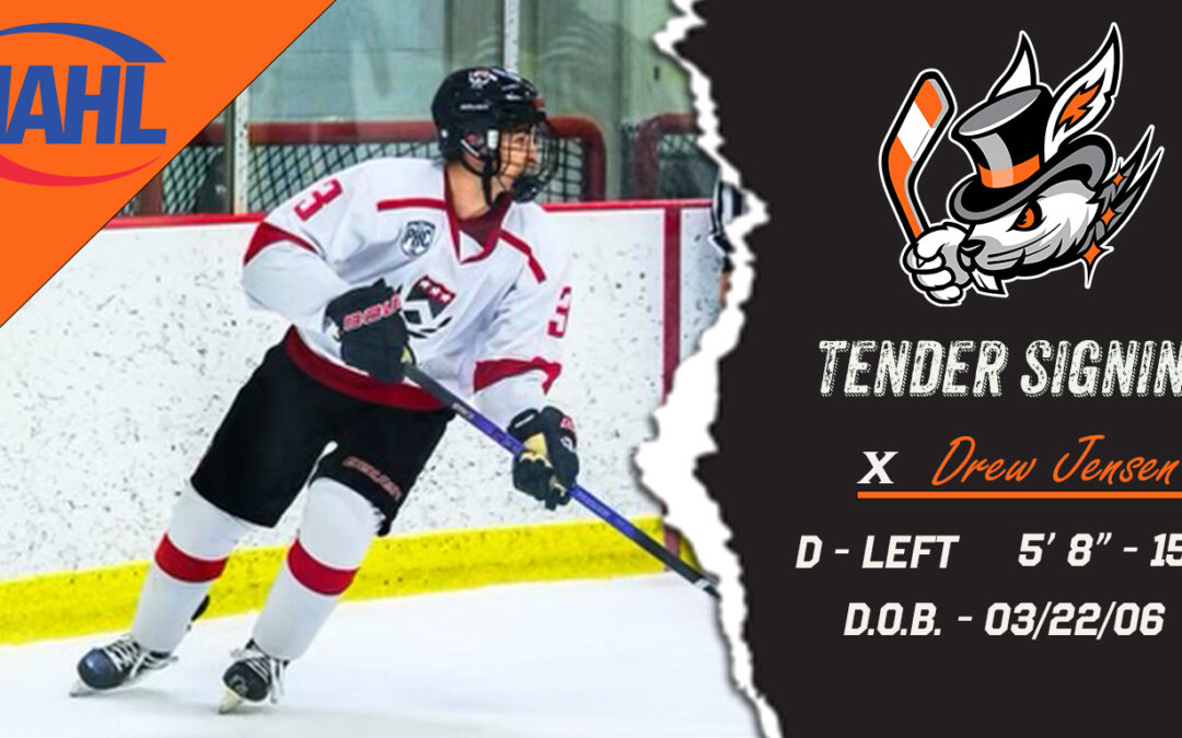 Hat Tricks Tender Defenseman, Drew Jensen, For the 2024-25 Season