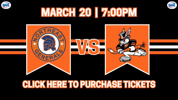 Hat Tricks vs. Northeast Generals, March 20, 2026