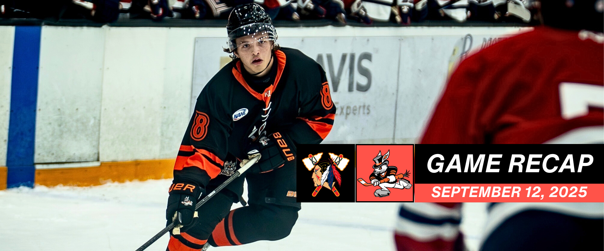 September 12 (1) Third Period Dooms Hat Tricks in 4–1 Season Opening Loss to Tomahawks