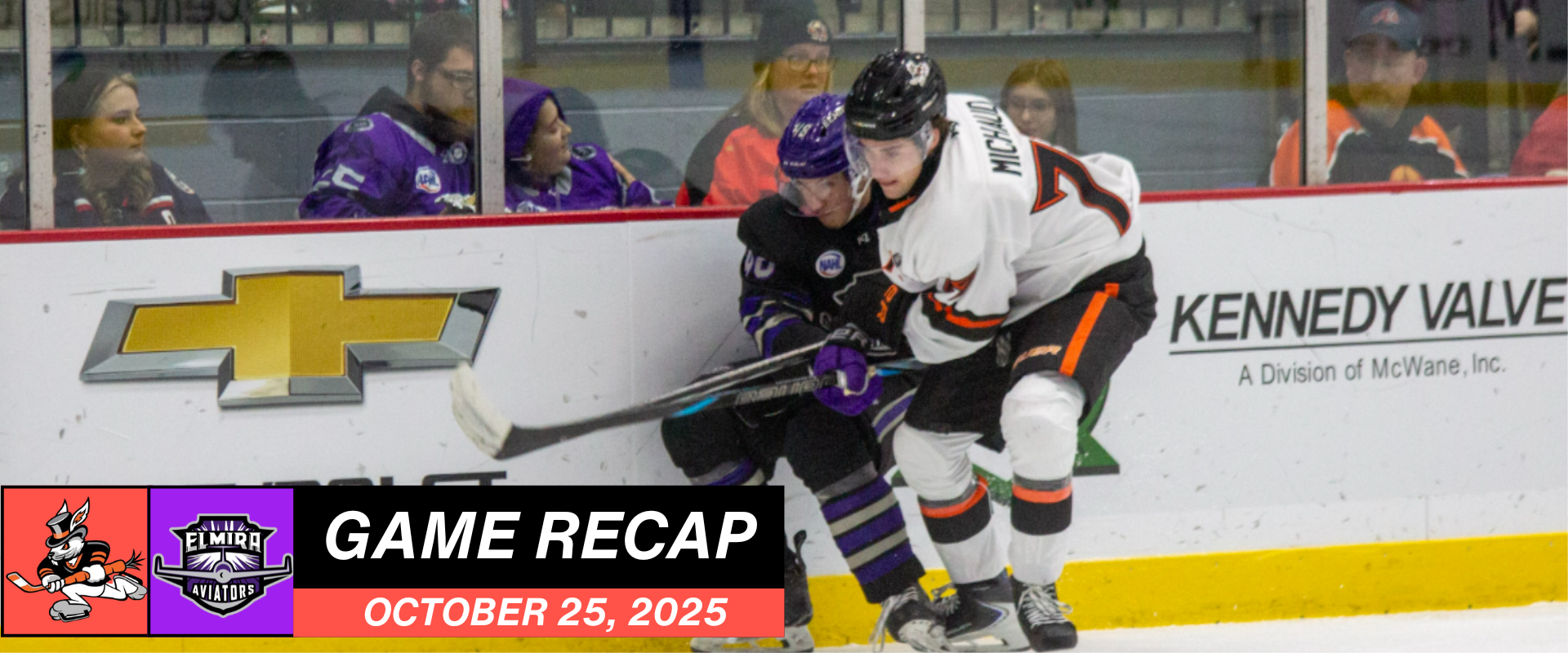 October 25 GR Article Aviators Surge Past Hat Tricks 7–2 to Complete Weekend Sweep