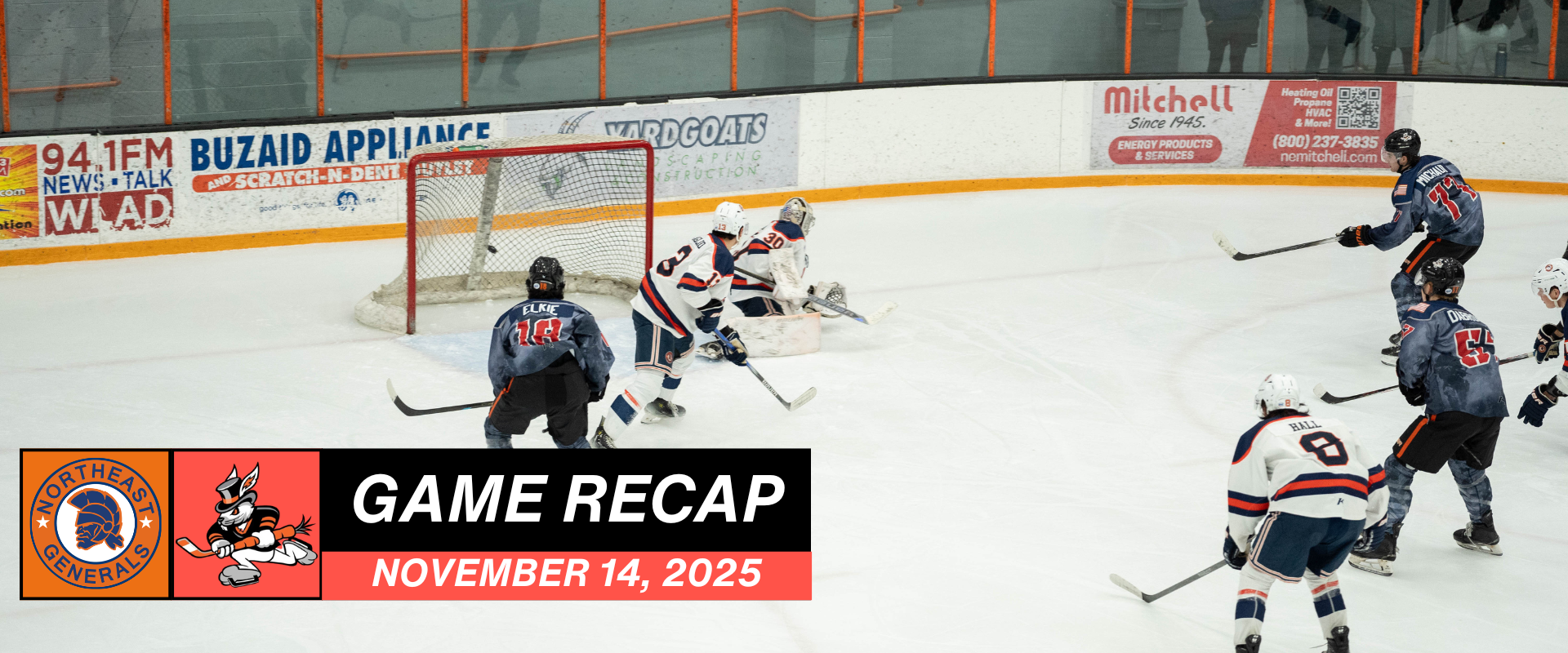 Hat Tricks Top Generals 3–1 to Open Weekend Series