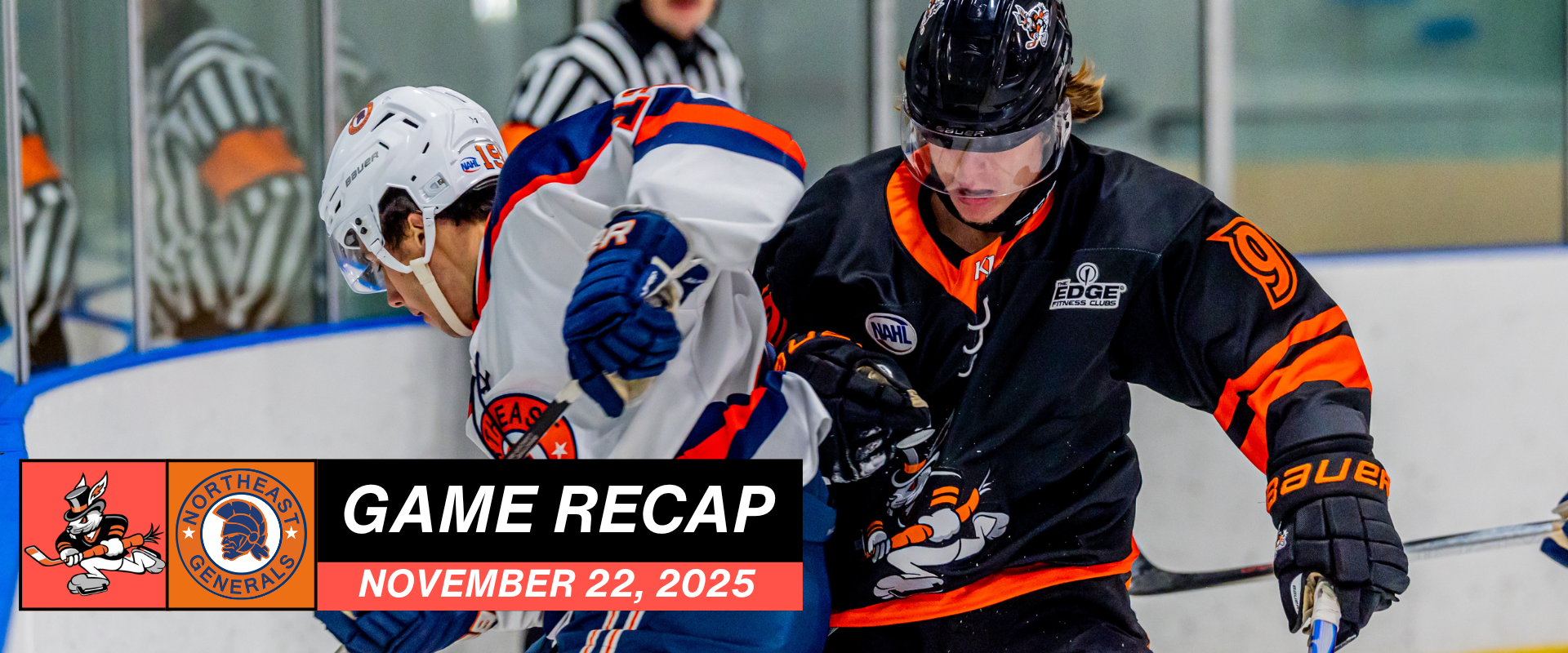 November 22 GR Article Hat Tricks Come Up Short in 3–2 Loss to Generals