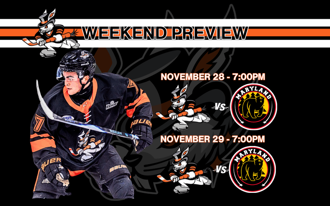 Weekend Preview: Hat Tricks Head to Maryland to Face Division-Leading Black Bears — Nov. 28 & 29