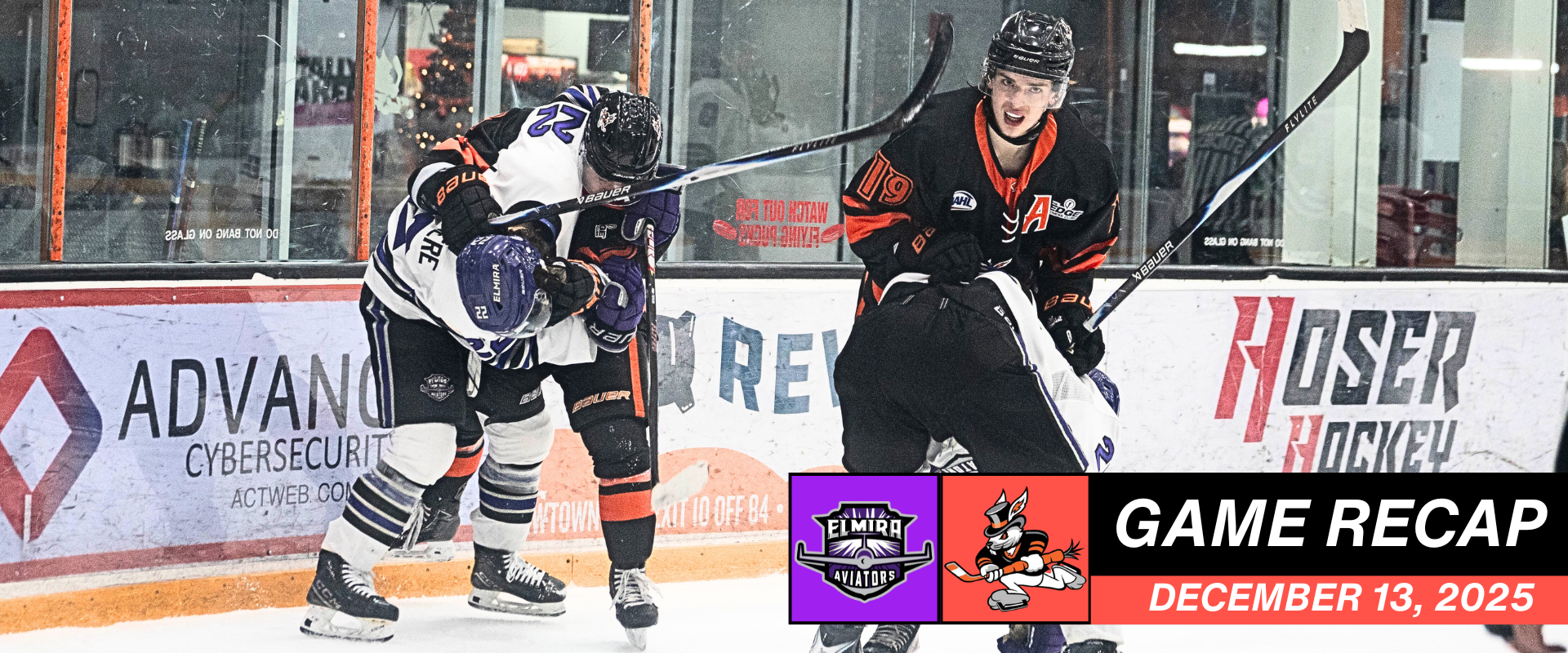 December 13 Recap Article Late Rally Earns Point, Hat Tricks Fall in Shootout to Elmira