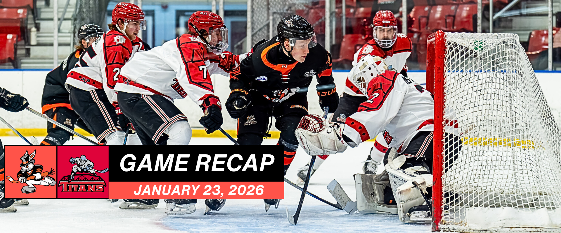 January 23 GR Article Hat Tricks Make the Most of Their Chances in 4–1 Road Win Over Titans