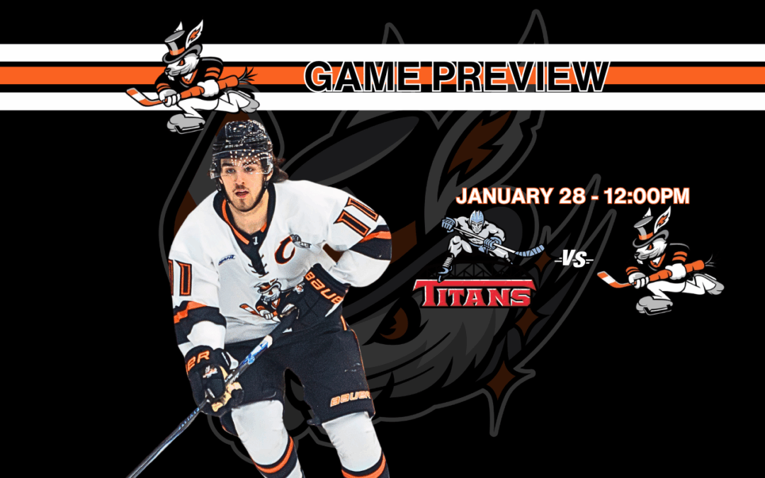 Game Preview | Jan. 28 Matinee Finale: Hat Tricks vs. Titans Close Three-Game Set in Danbury