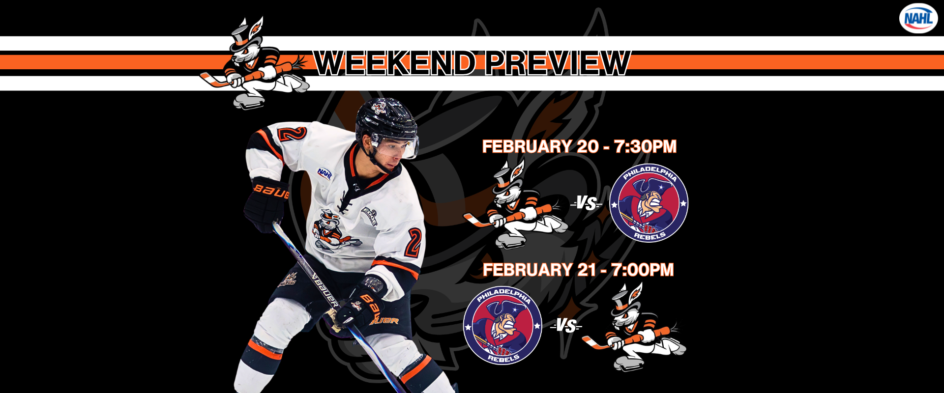 Hat Tricks, Rebels Clash in Crucial Home-and-Home Series