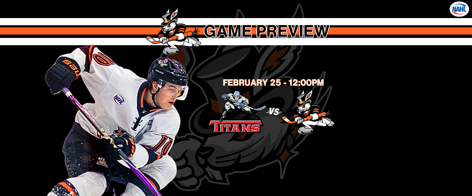 February 25 Preview Article Game Preview: Matinee Showdown as Titans, Hat Tricks Clash in Pivotal Fifth Meeting