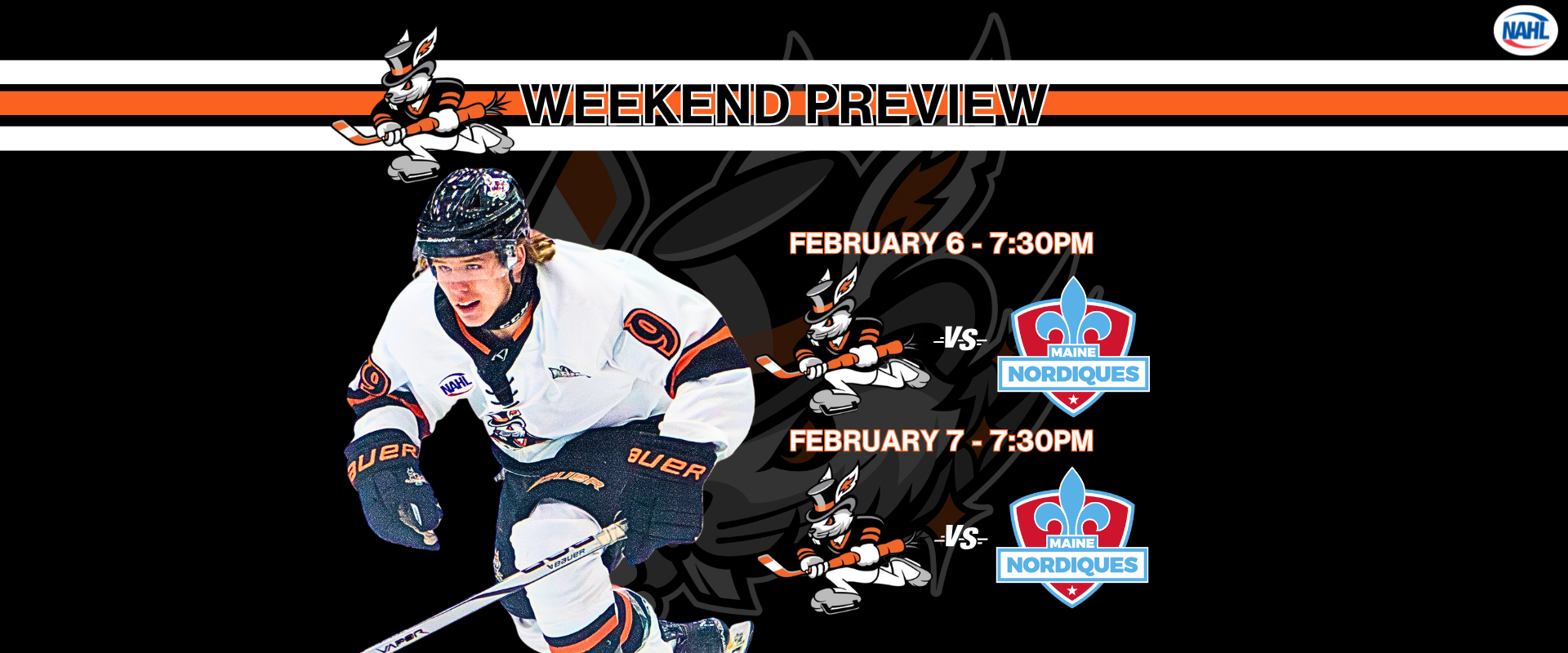Hat Tricks Open February on the Road with Two-Game Set in Maine