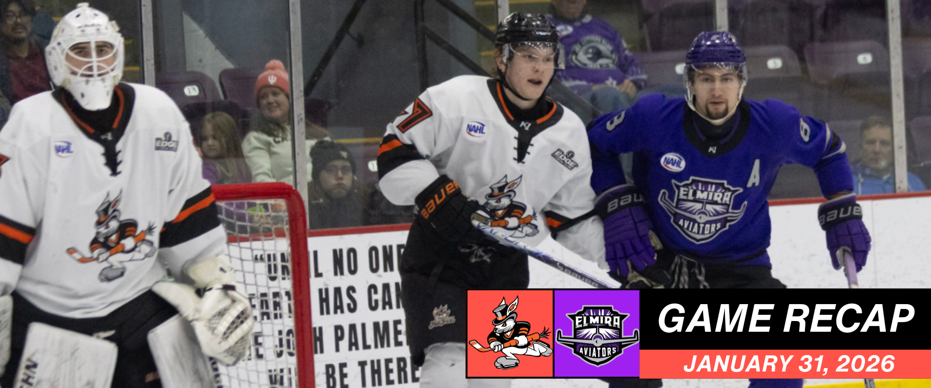 Hat Tricks Score Four Unanswered in Third to Rally Past Aviators, 5–2