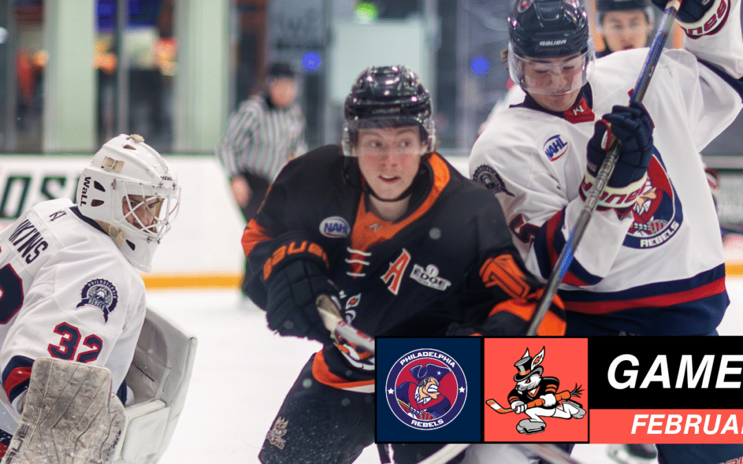 Gauvin’s Late Strike Lifts Hat Tricks Past Rebels, Sets Franchise Points Mark