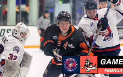 Gauvin’s Late Strike Lifts Hat Tricks Past Rebels, Sets Franchise Points Mark