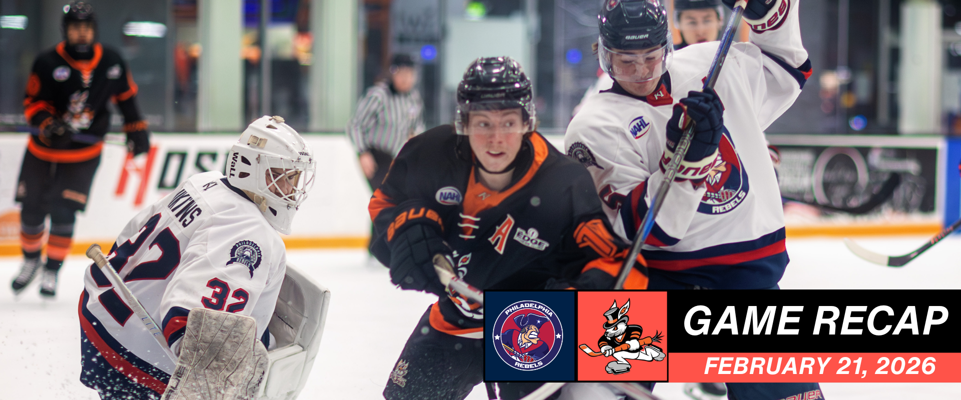 Gauvin’s Late Strike Lifts Hat Tricks Past Rebels, Sets Franchise Points Mark