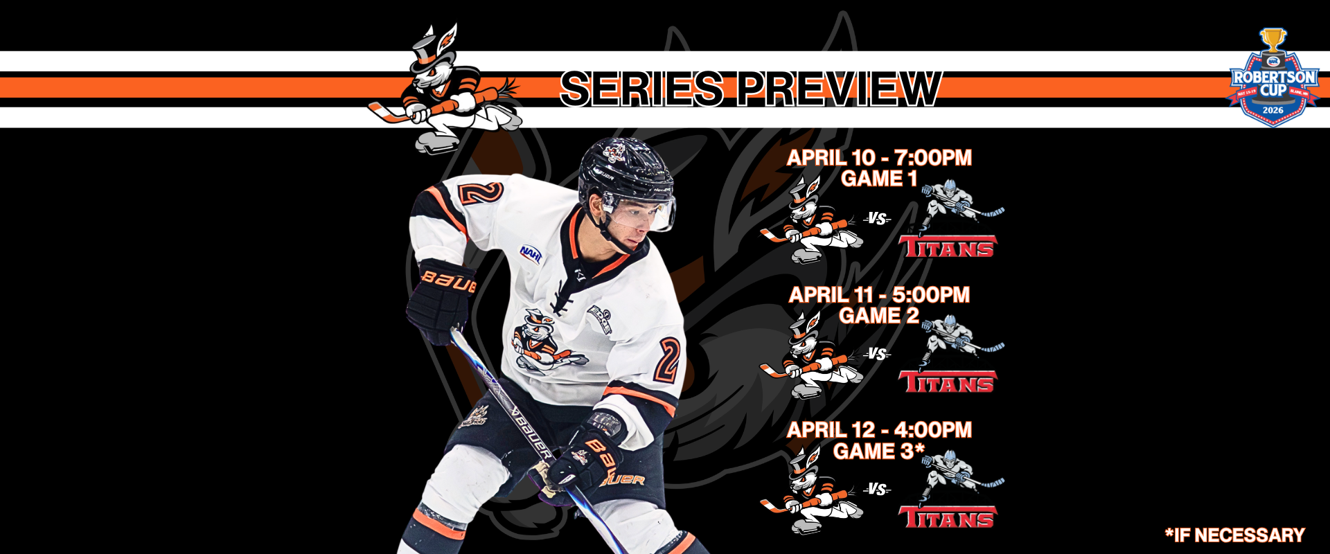 Hat Tricks Open First-Ever Playoff Series on Road Against Titans