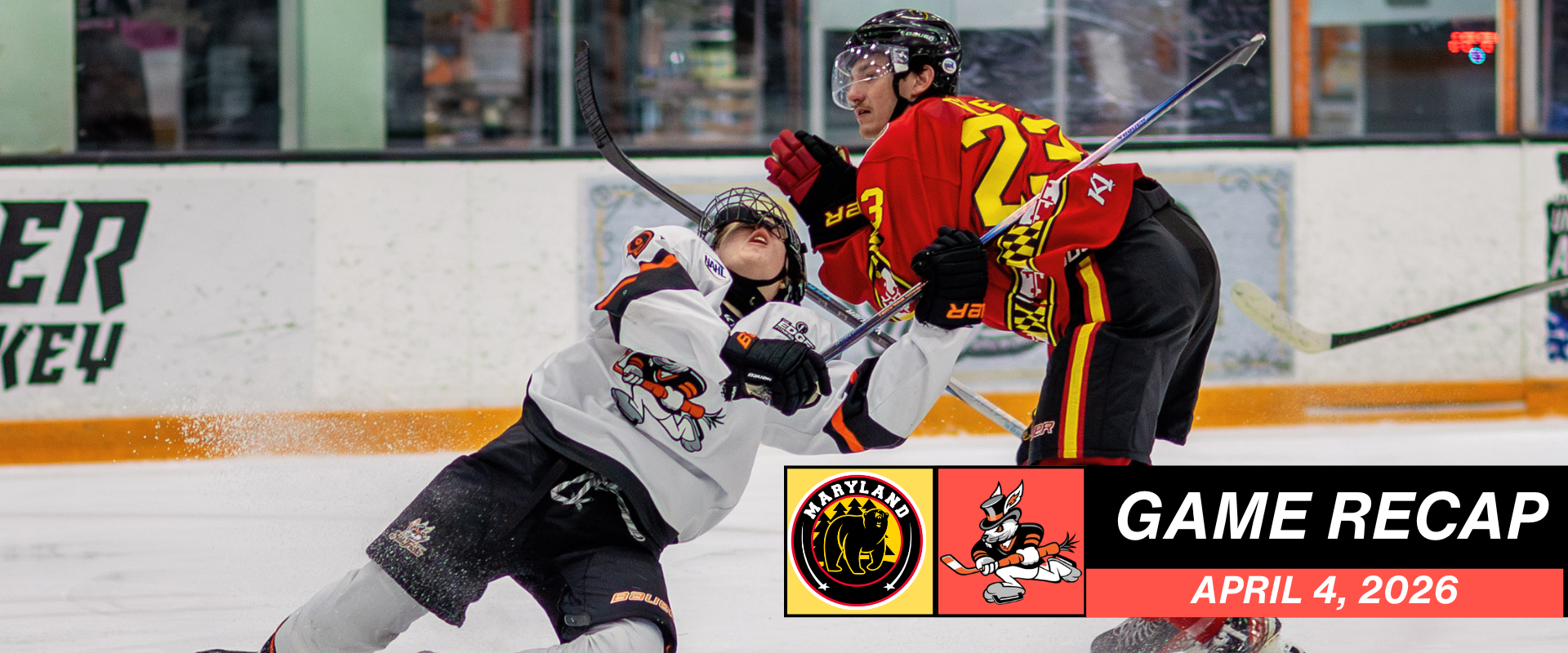 April 4 Recap Article Hat Tricks Battle Back, Fall in Overtime to Maryland in Regular Season Finale